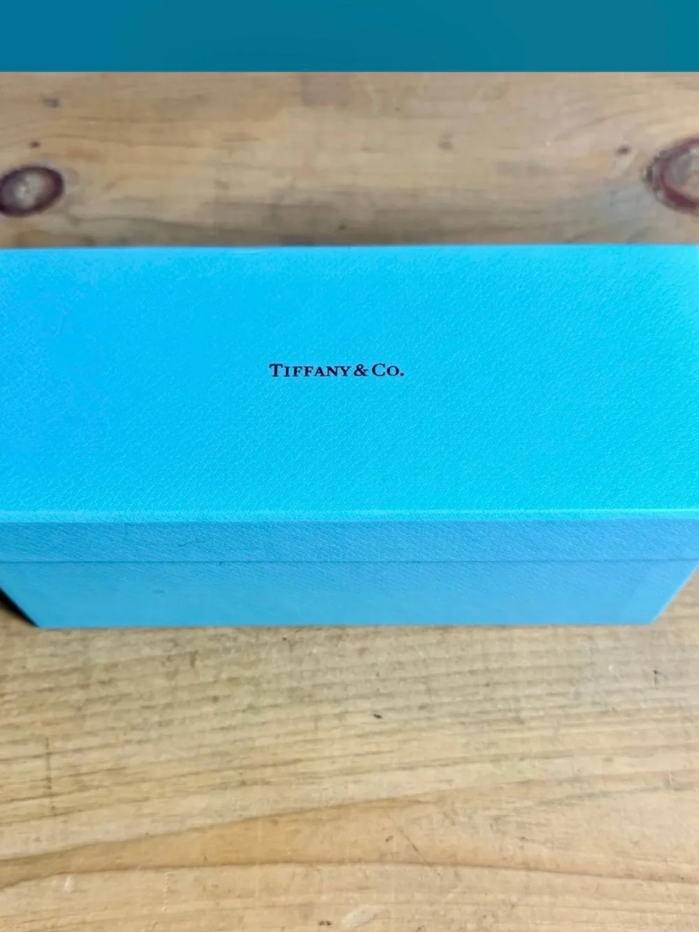 Tiffany & Co. White Cat-Eye Sunglasses with Blue Gradient Lenses